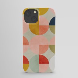 shapes mid century modern abstract iPhone Case