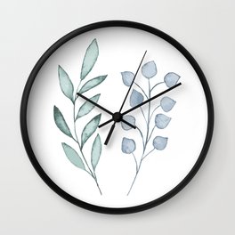 Minimalistic flowers Wall Clock