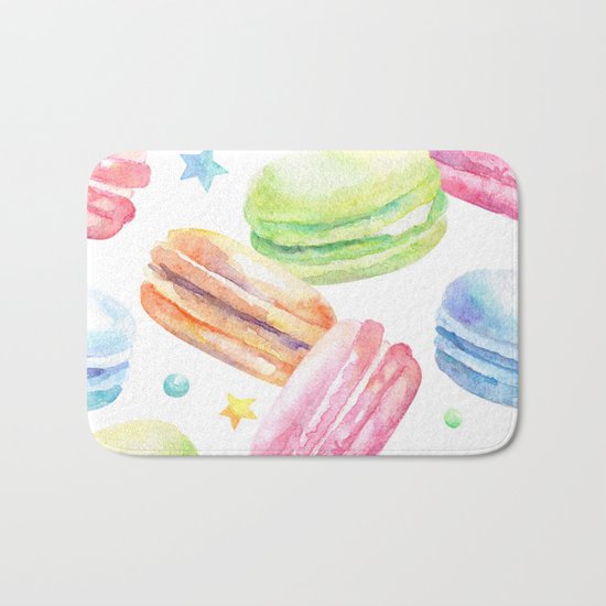Macaroon Pattern Bath Mat