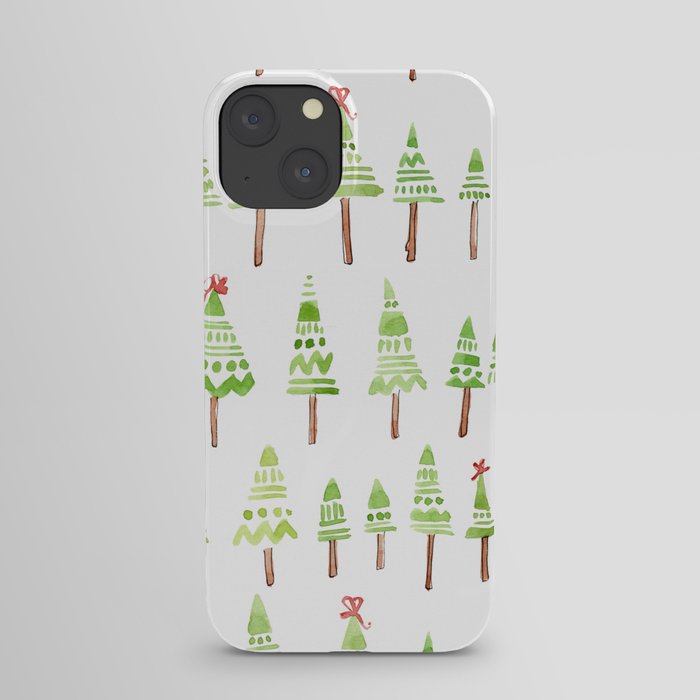Little Trees Simple Scandi-Style iPhone Case