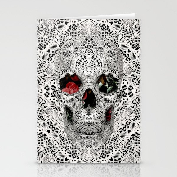Lace Skull Light Stationery Cards