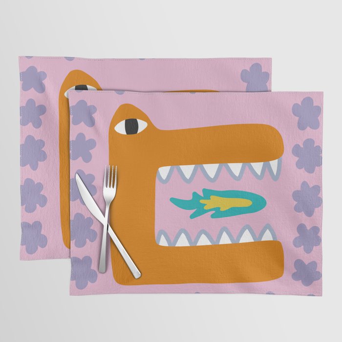 Roaring dinosaur 6 Placemat