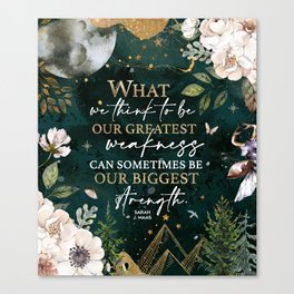 What We Think To Be - ACOWAR Quote Canvas Print