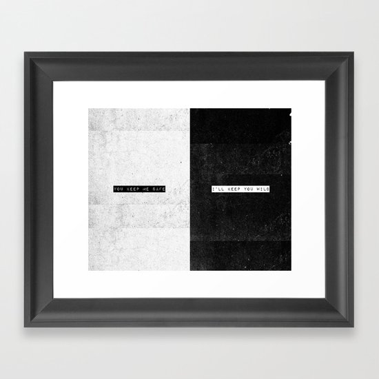 SAFE & WILD Framed Art Print