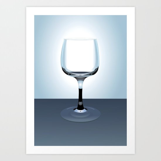 Glass Illustration Art Print