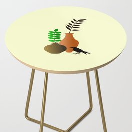 Terracotta Pots and Crow Side Table