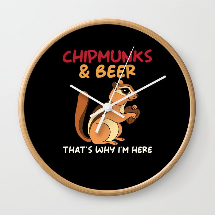 Chipmunk Wall Clock