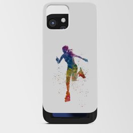 watercolor skating iPhone Card Case