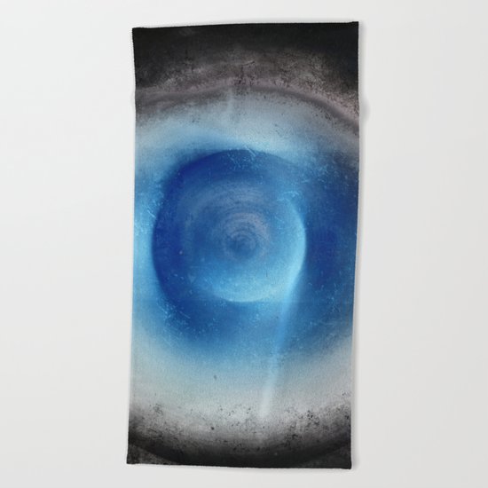 Blue Eye Abstract Beach Towel
