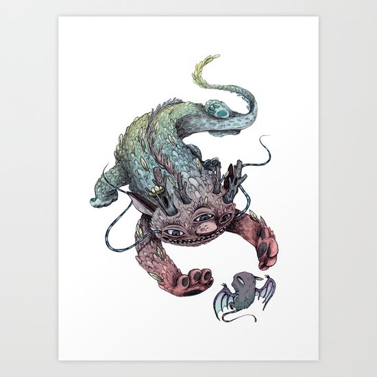dragon Art Print