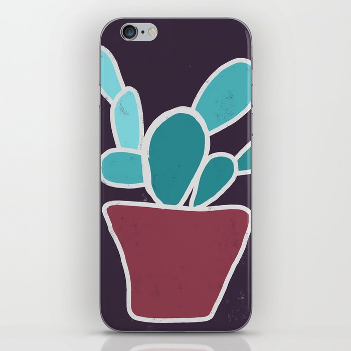 Succulent Friends - Playful, Modern, Abstract Painting iPhone Skin