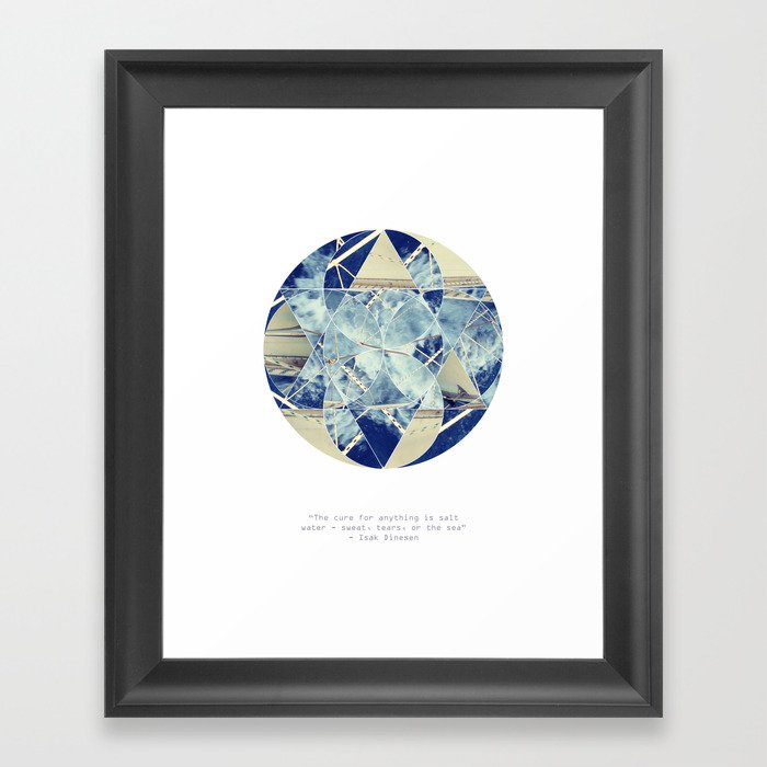 Sea Circle Framed Art Print