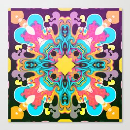 Abstract Hip Geometric Kaleidoscope Canvas Print