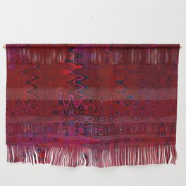Red And Purple Abstract Painting Wall Hanging