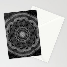 Black Mandala Pattern Stationery Cards