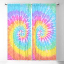 Rainbow Tie Dye Blackout Curtain