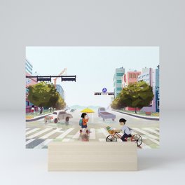 Meokgol station in Seoul Mini Art Print