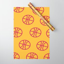 Basketball in orange graphic design Wrapping Paper
