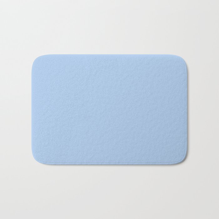 Light French Blue Solid Color Bath Mat