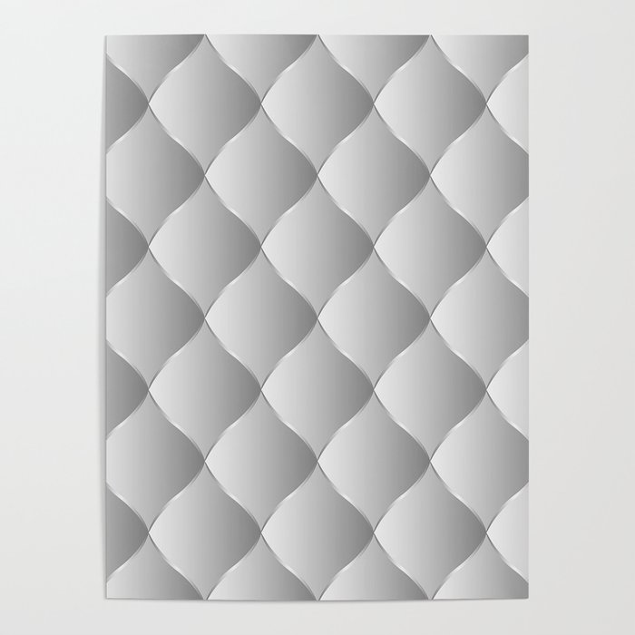 Trendy Royal Silver Leather Collection Poster