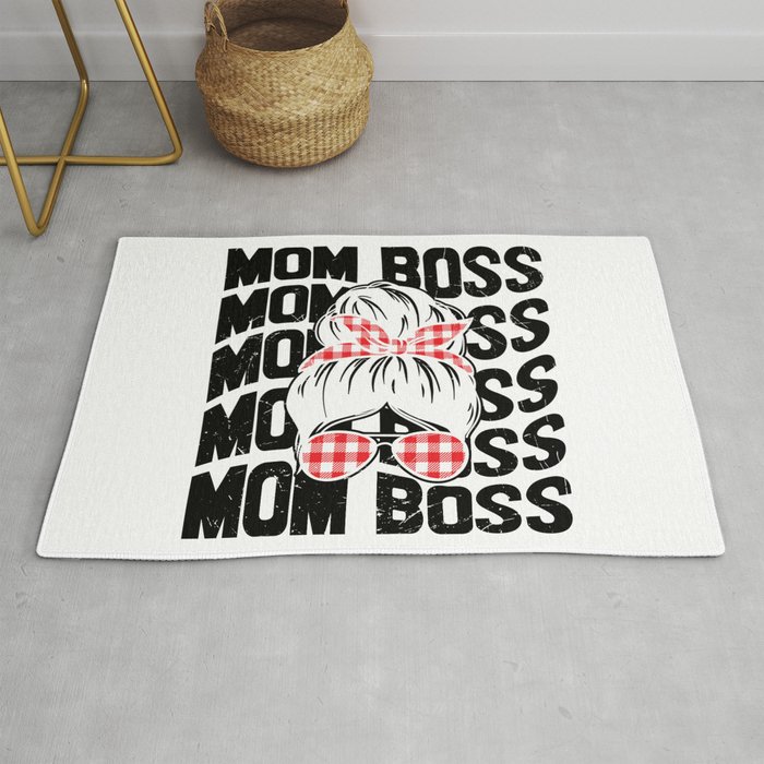 Mom Boss Pretty Bun Hair Rug