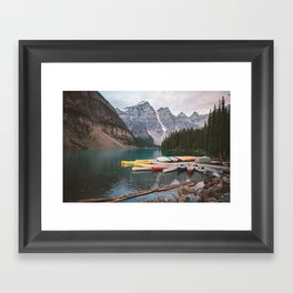 Lake Moraine Framed Art Print