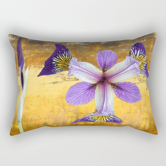 In the eye of the Iris Rectangular Pillow