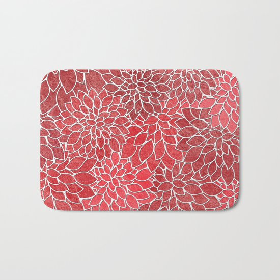 Floral Abstract 20 Bath Mat