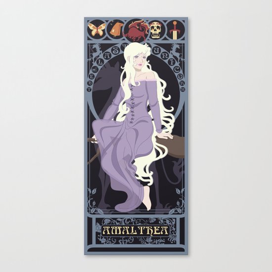 Amalthea Nouveau - The Last Unicorn Canvas Print
