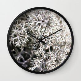 Cladonia Stellaris Lichen Wall Clock