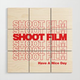 Shoot Film Red Wood Wall Art