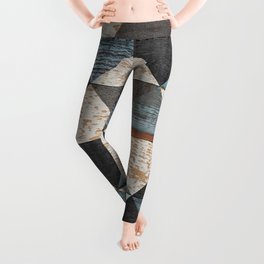 Weathered wood texture background. Seamless vintage wooden wall. Old rough wooden surface. Grunge parquet floor with triangle pattern.  Leggings