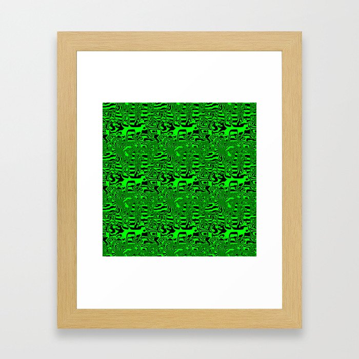 Green areas ... Framed Art Print