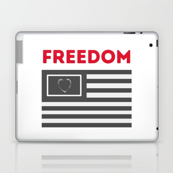 Bohemian Love Freedom Flag Laptop & iPad Skin
