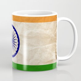 INDIA FLAG OLD WEATHERED VINTAGE FLAG INDIA COLORS OF INDIA PRIDE TO BE INDIA Coffee Mug