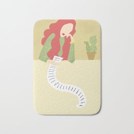 unspoken words Bath Mat