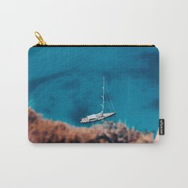 Boat on the blue water | Shipwreck beach | Zakynthos | Greece | Island Carry-All Pouch