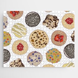 Cookies in White Jigsaw Puzzle
