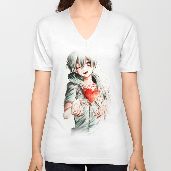 sacrifice of Love V Neck T Shirt