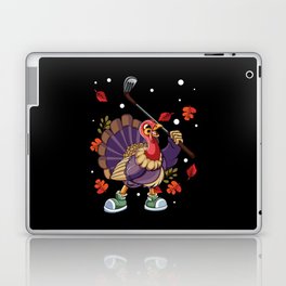 Fall Autumn Turkey Hockey Season Thanksgiving Laptop Skin