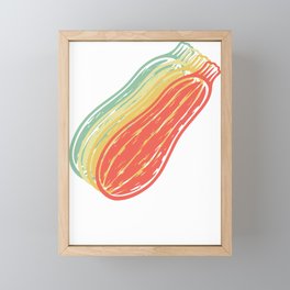 zucchini vegetable, zucchini, vegetable Framed Mini Art Print