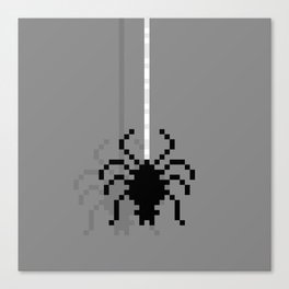 Pixel Spider Canvas Print