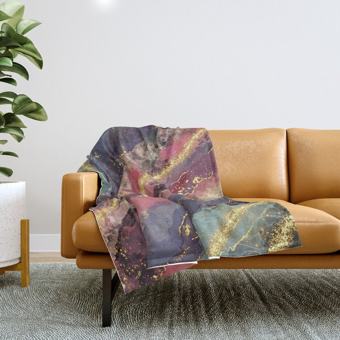 Pink and gold throw blanket best sale