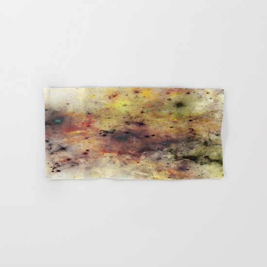 Into The Unknown - Abstract, rustic space style painting Hand & Bath Towel