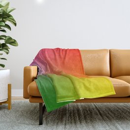 11   Rainbow Gradient Colour Palette 220506 Aura Ombre Valourine Digital Minimalist Art Throw Blanket