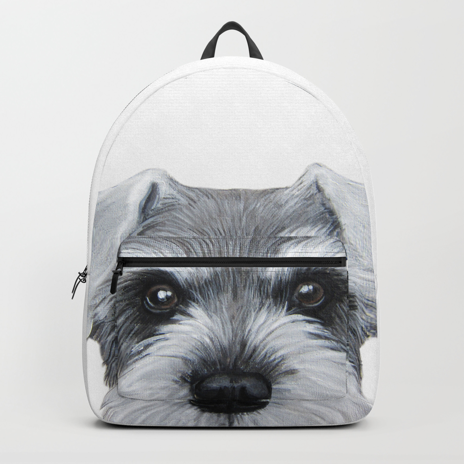 dog print backpack
