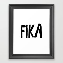 Fika Sweden Swedish Coffee Break Framed Art Print