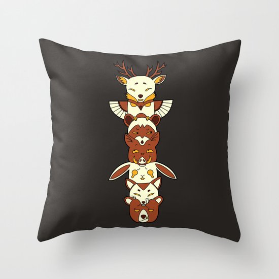 Totem Throw Pillow