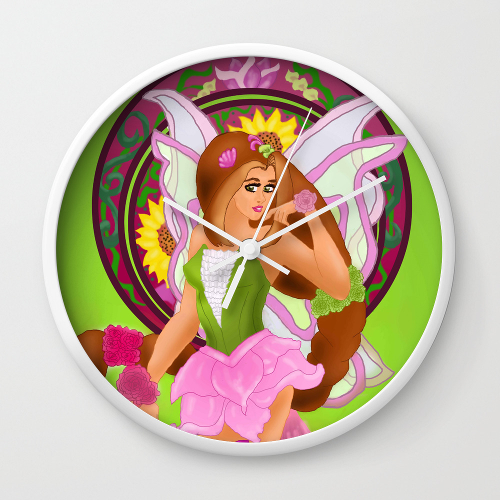Art Nouveau Flora Winx Club Wall Clock By Ladyallure Society6 Shop unique custom made canvas prints, framed prints, posters, tapestries, and more. art nouveau flora winx club wall clock by ladyallure