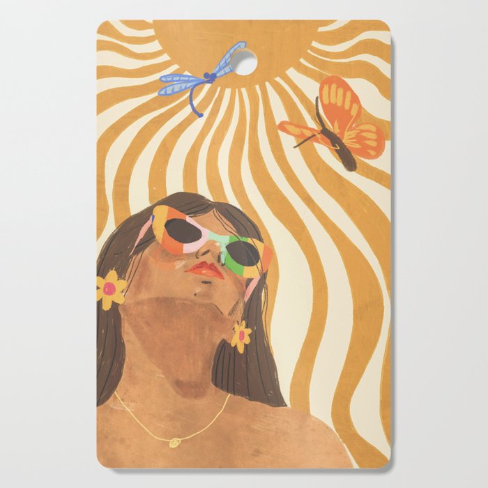 Sun woman Cutting Board